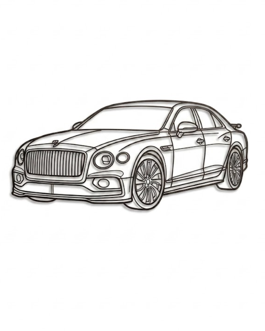 Bentley Flying Spur 2024–2026 model 3/4 view