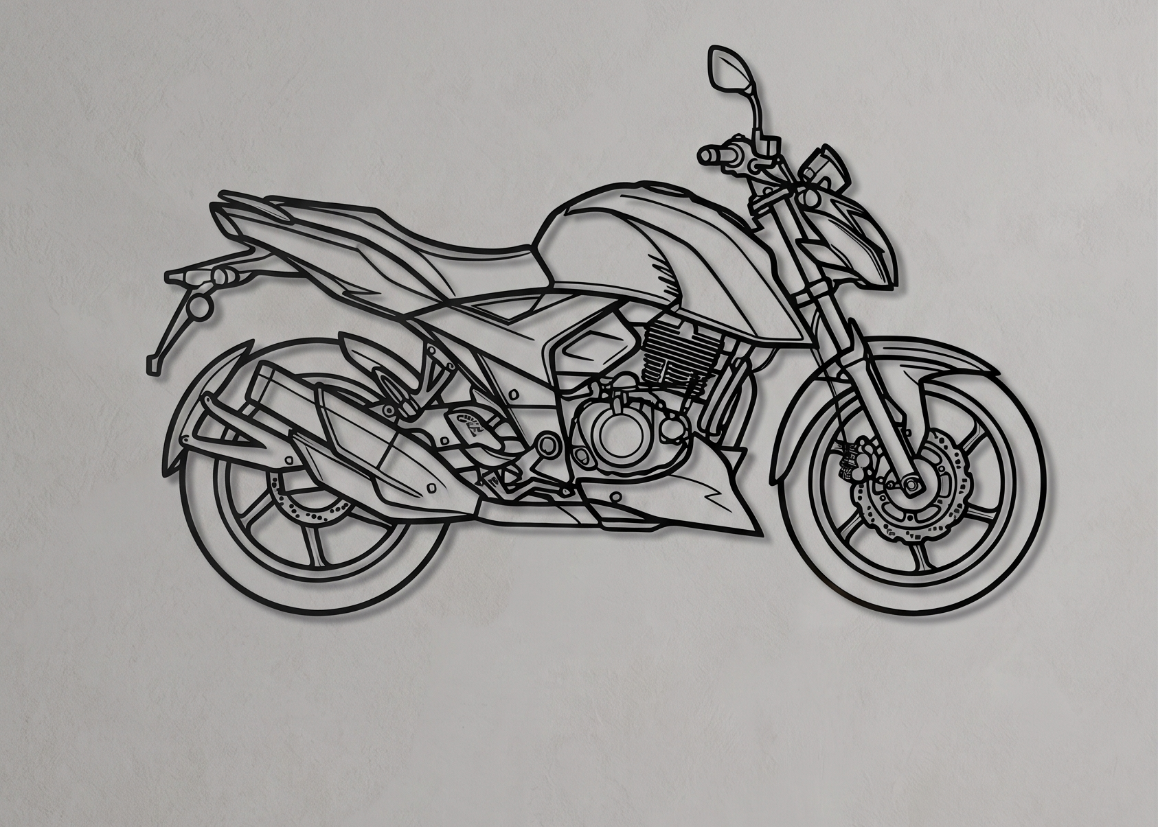 Apache RTR 160 SIDE VIWE