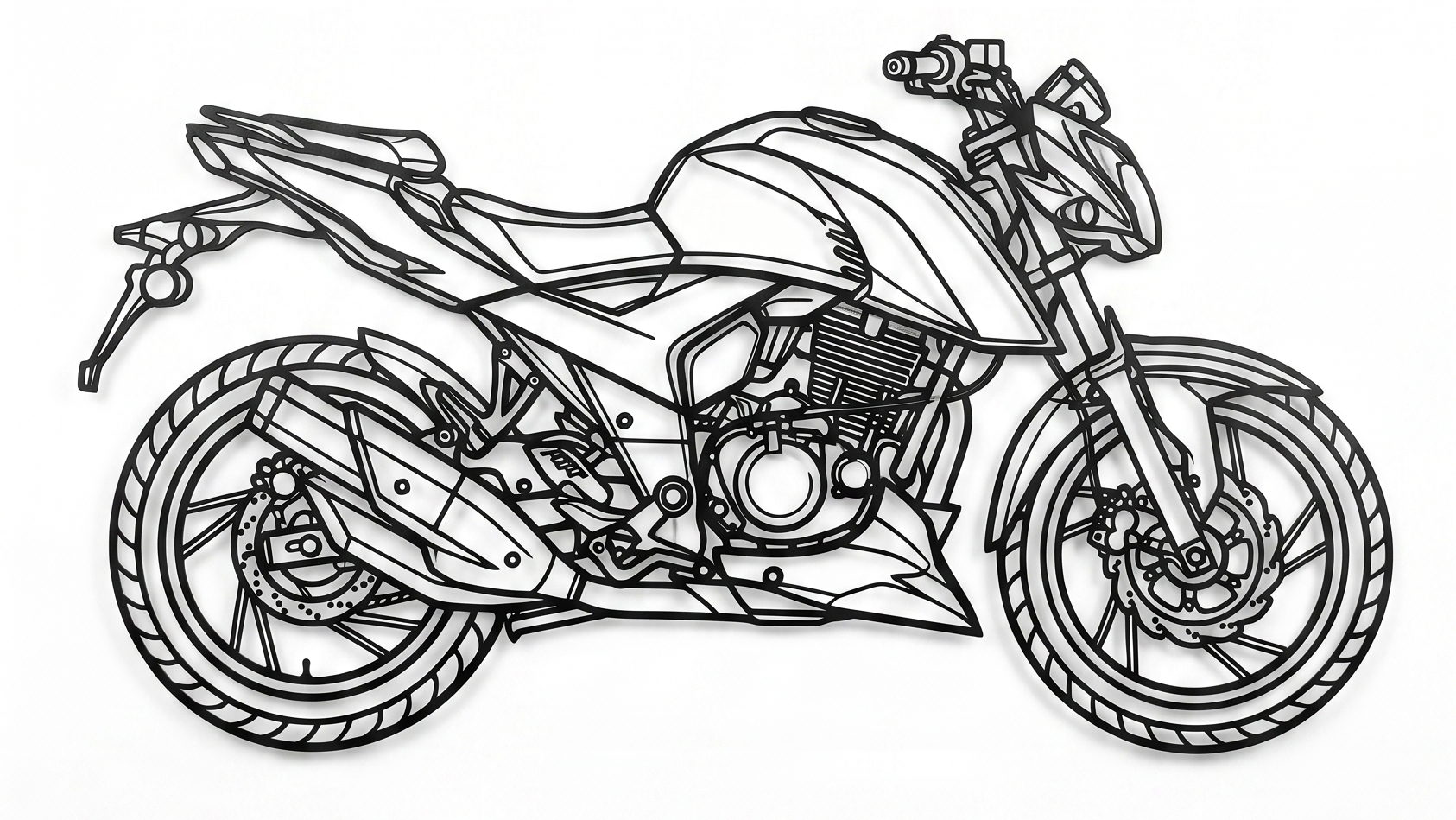 Apache RTR 200 4V SIDE VIWE