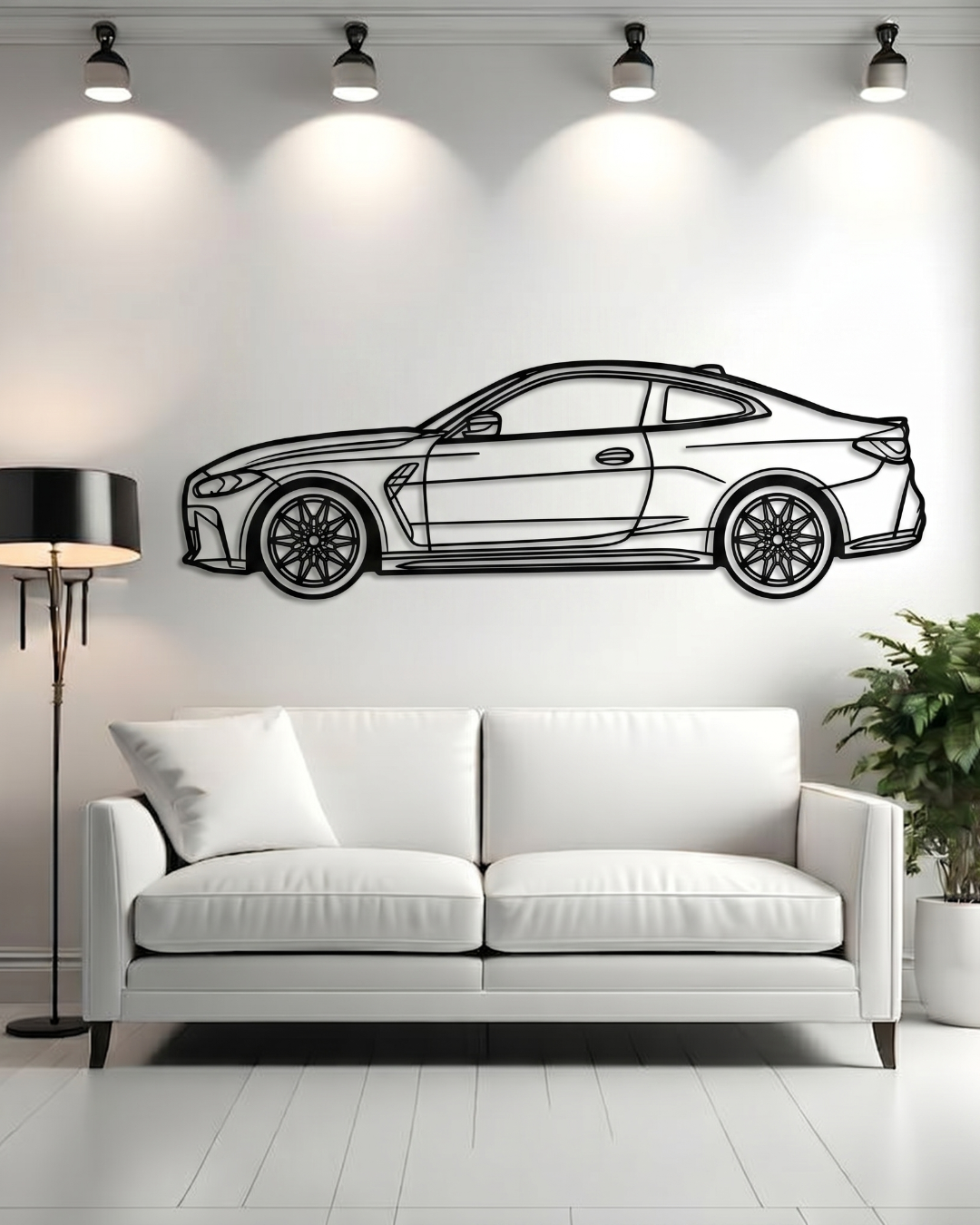 BMW M4 SIDE VIEW