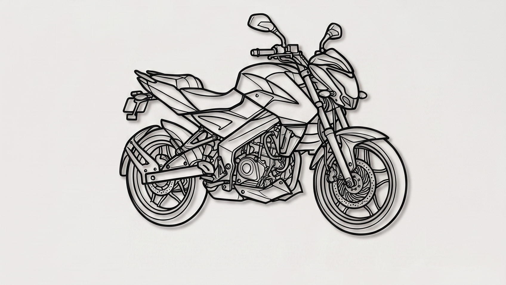 Bajaj Pulsar NS200  3/4 VIEW