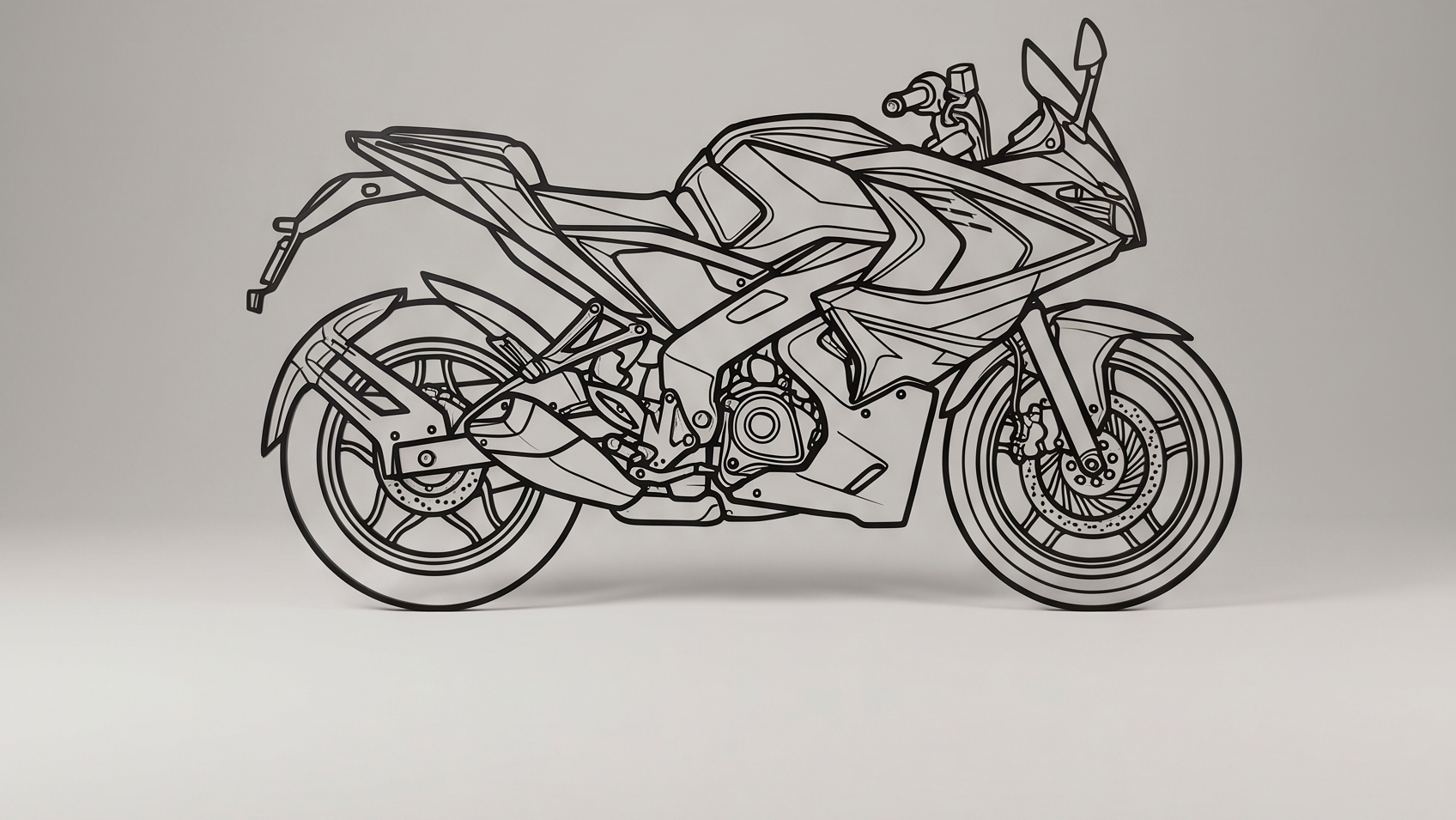 Bajaj Pulsar RS200 SIDE VIEW
