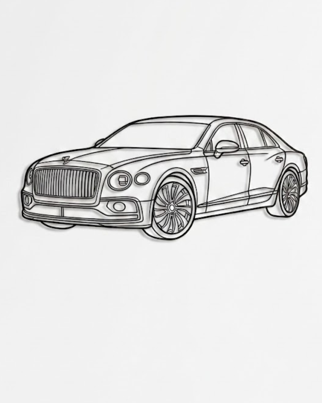 Bentley Flying Spur 2019 → 3rd gen 3/4 view