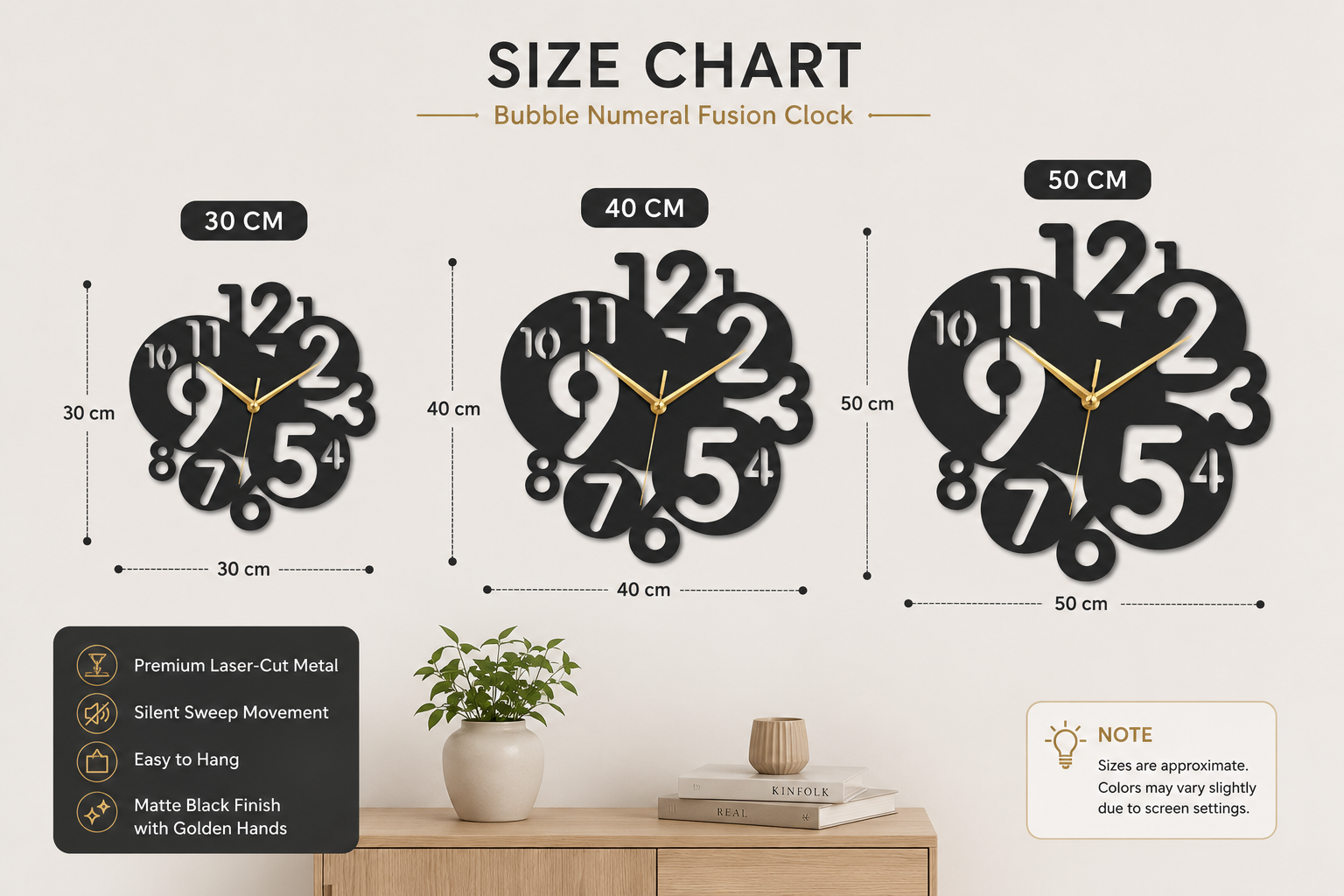 Bubble Numeral Fusion Clock