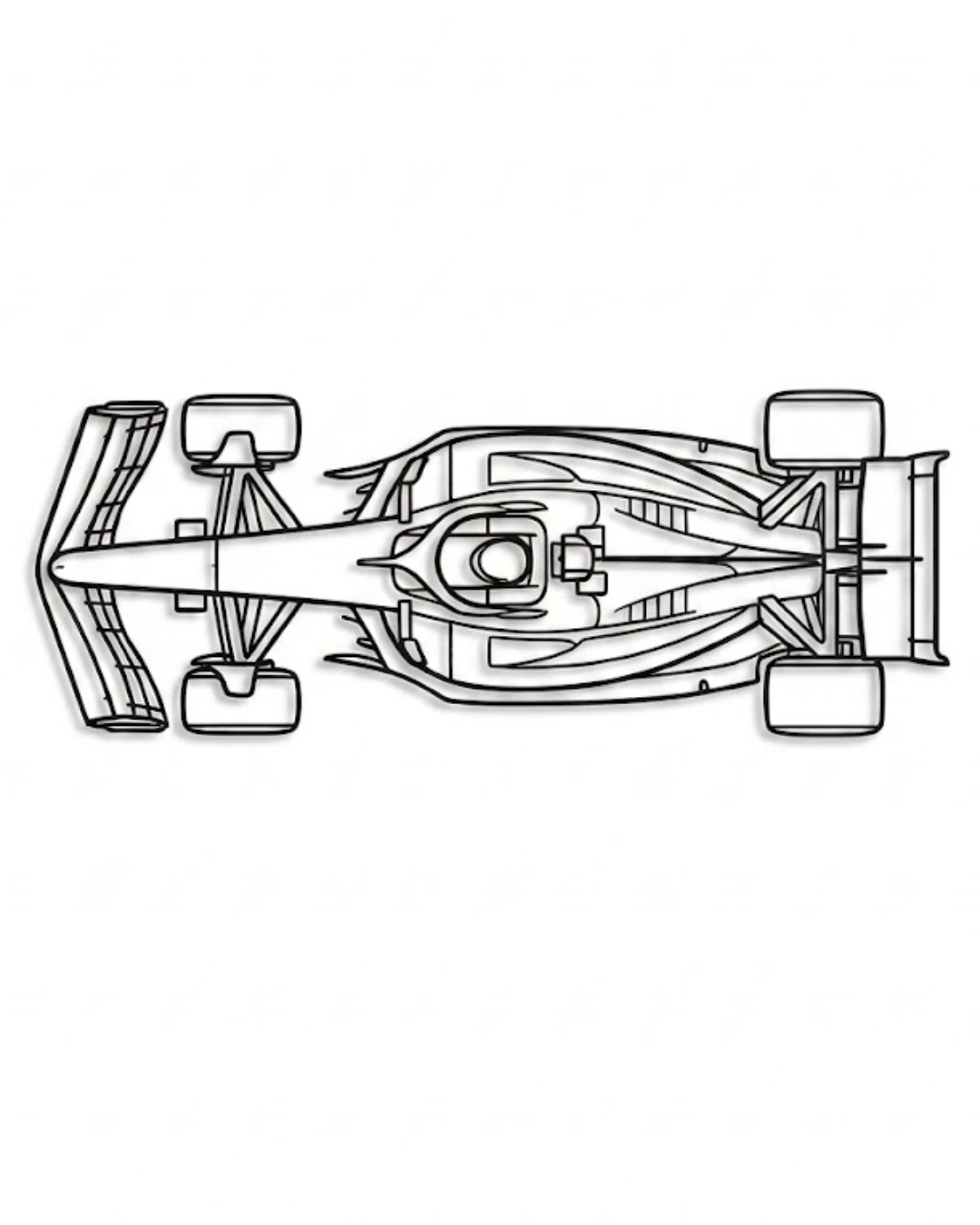 F1 CAR MODEL Ferrari SF-23 → 2023 top view