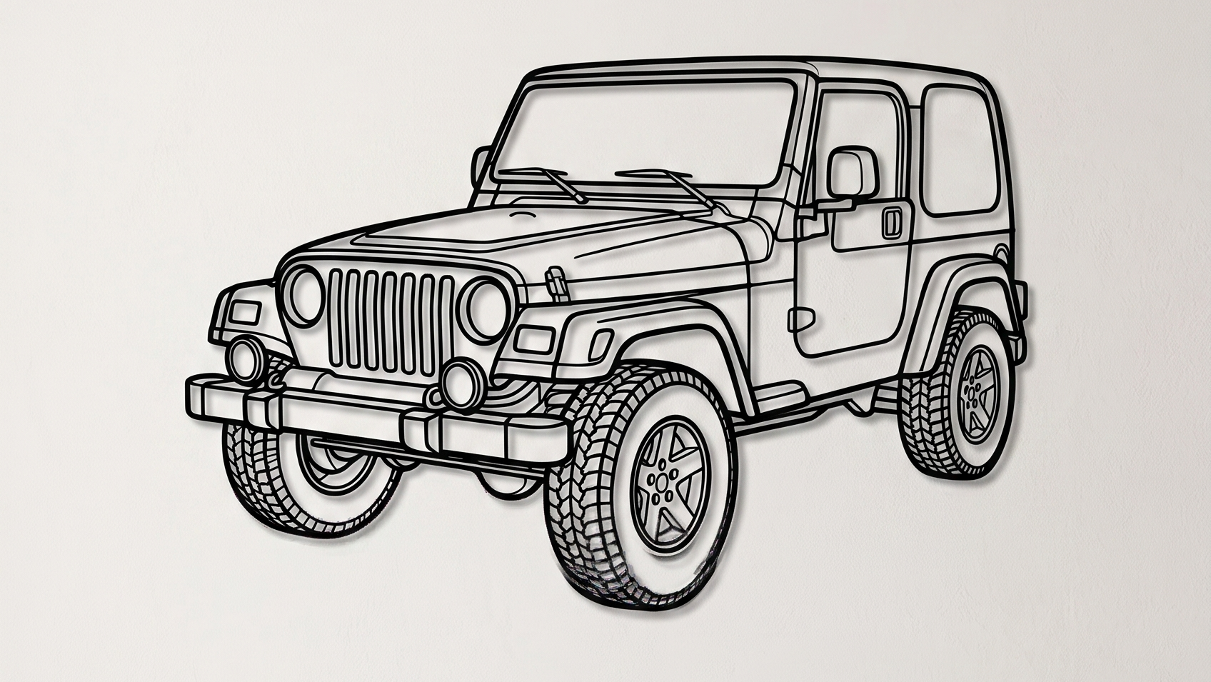 Jeep Wrangler TJ 3/4 VIEW