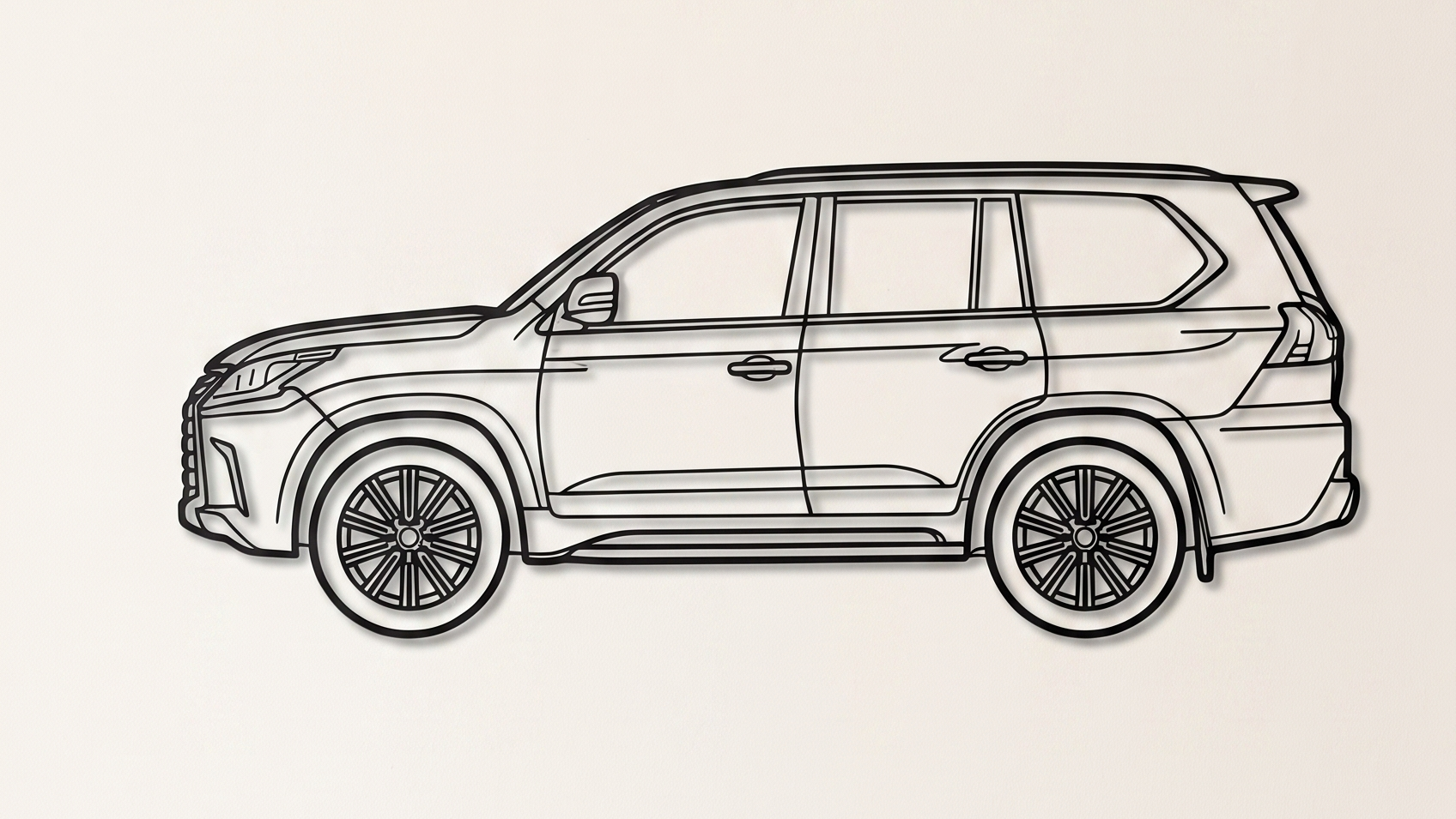 Lexus LX 570 J200 SIDE VIEW