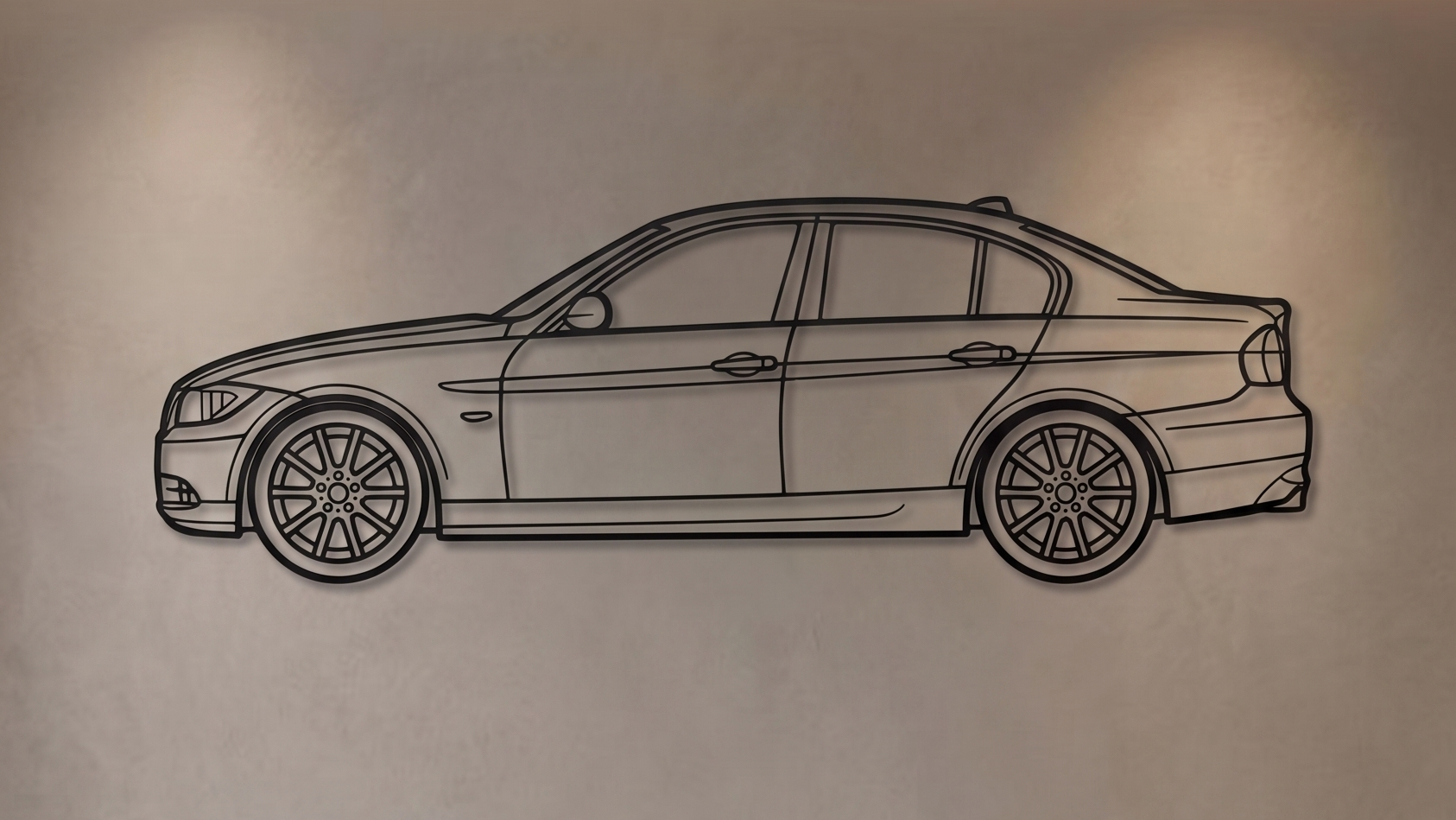 BMW 320i E90 SIDE VIEW