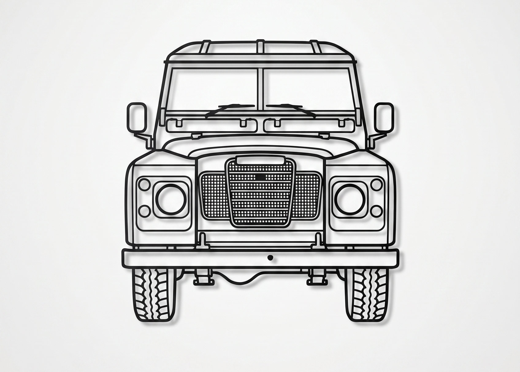 Land Rover Series III FRONT  VIEW