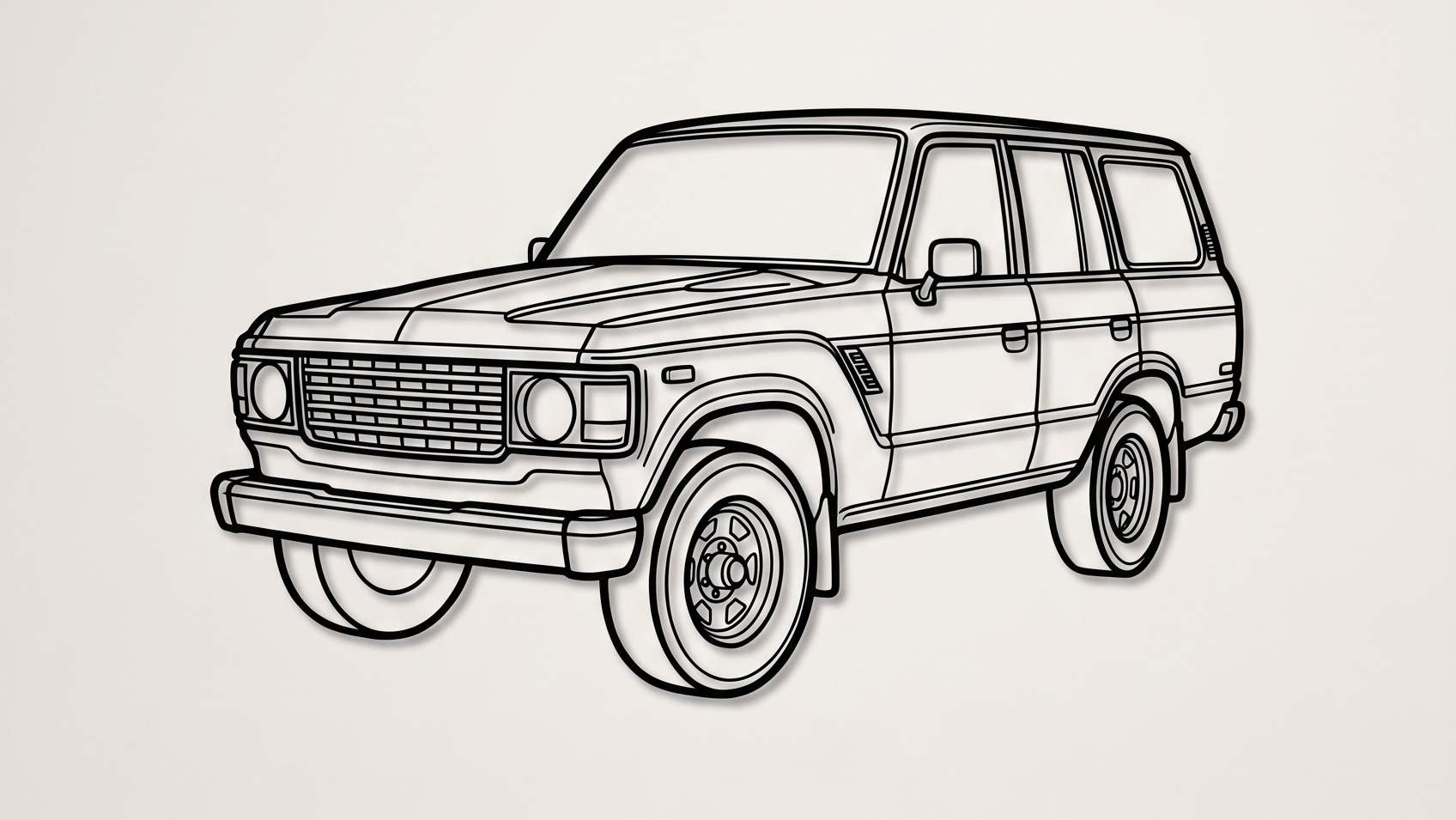 Toyota Land Cruiser J80 3/4 VIEW