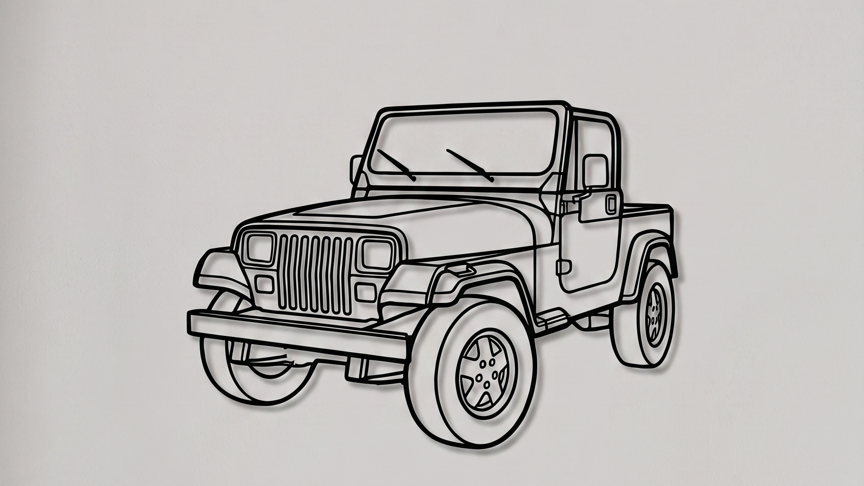 Jeep Wrangler YJ 3/4 VIEW
