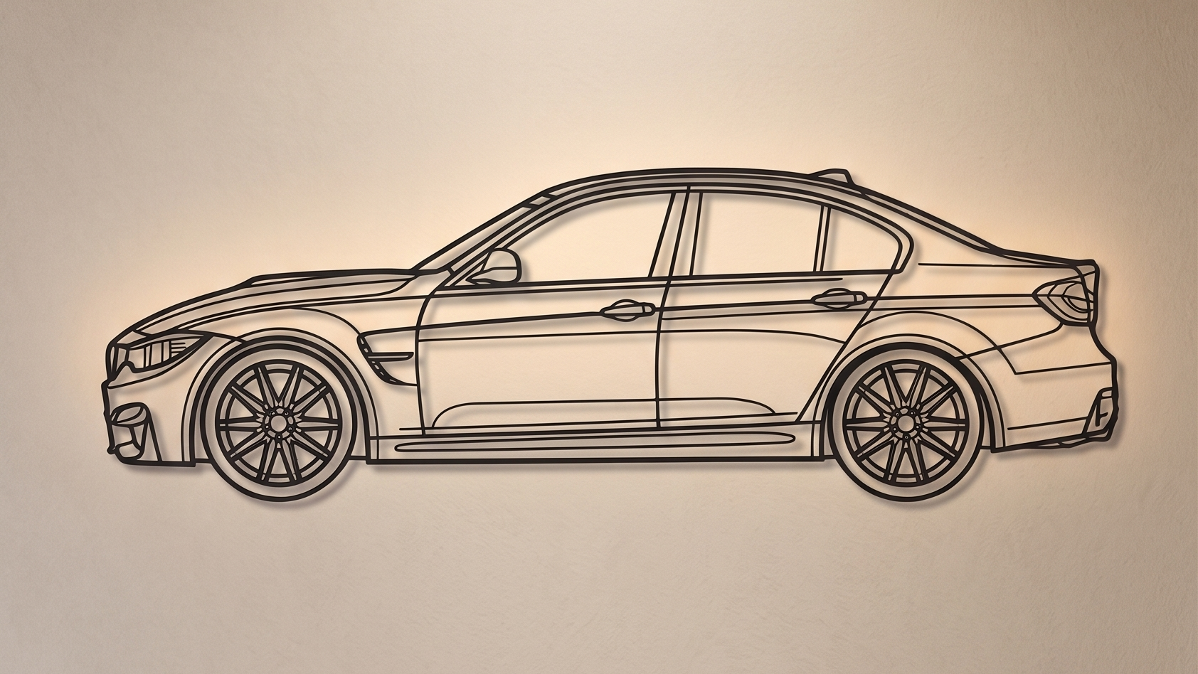 BMW M3 F80 SIDE VIEW