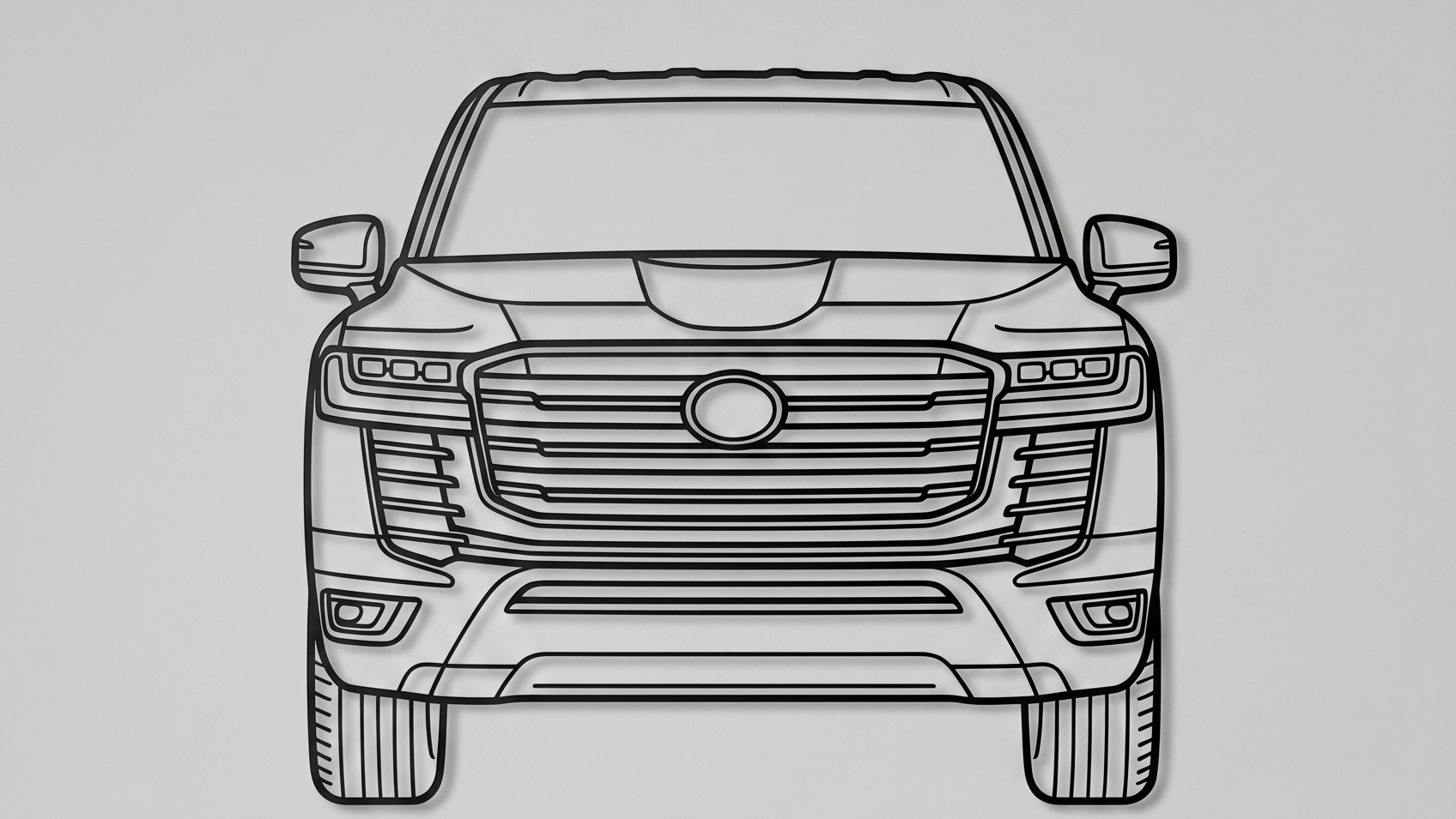 Toyota Land Cruiser J300 FRONT VIEW