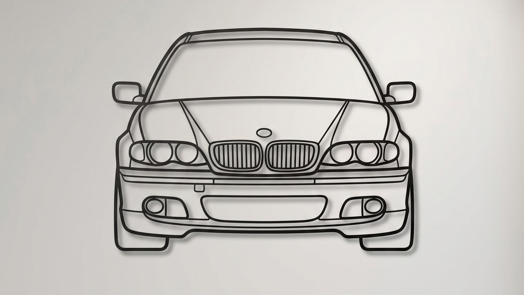 BMW 320i E46 FRONT VIEW