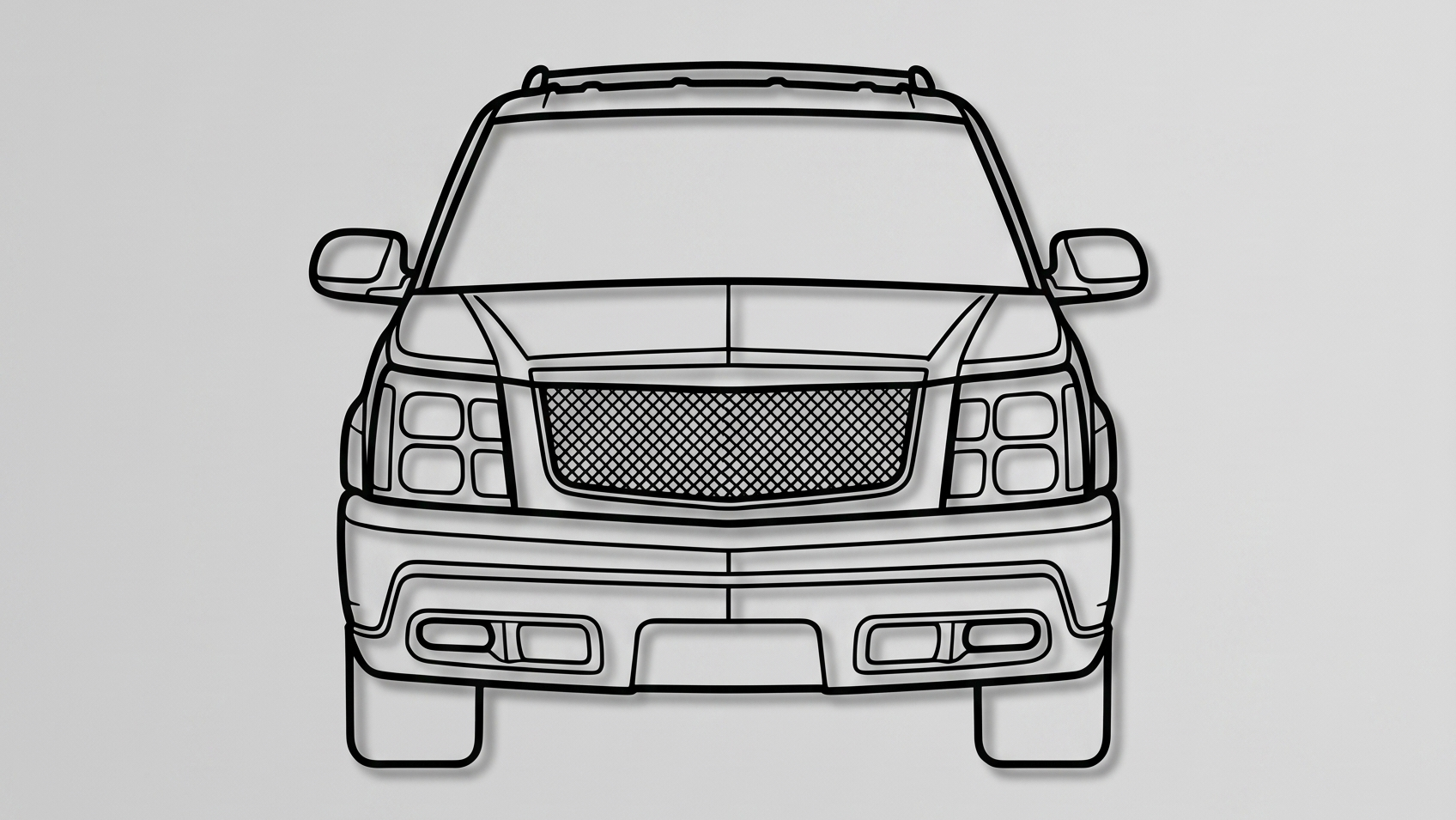 Cadillac Escalade GMT800 FRONT VIEW