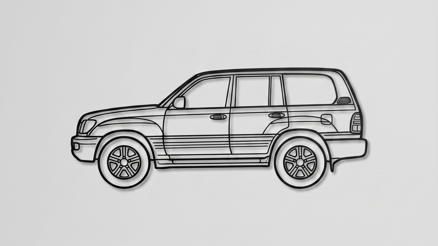 Lexus LX 470 J100 SIDE  VIEW