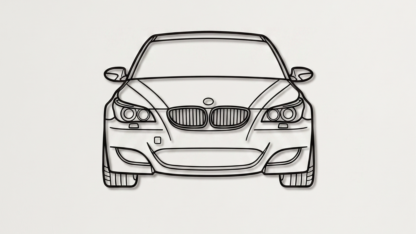 BMW M5 E60 FRONT VIEW