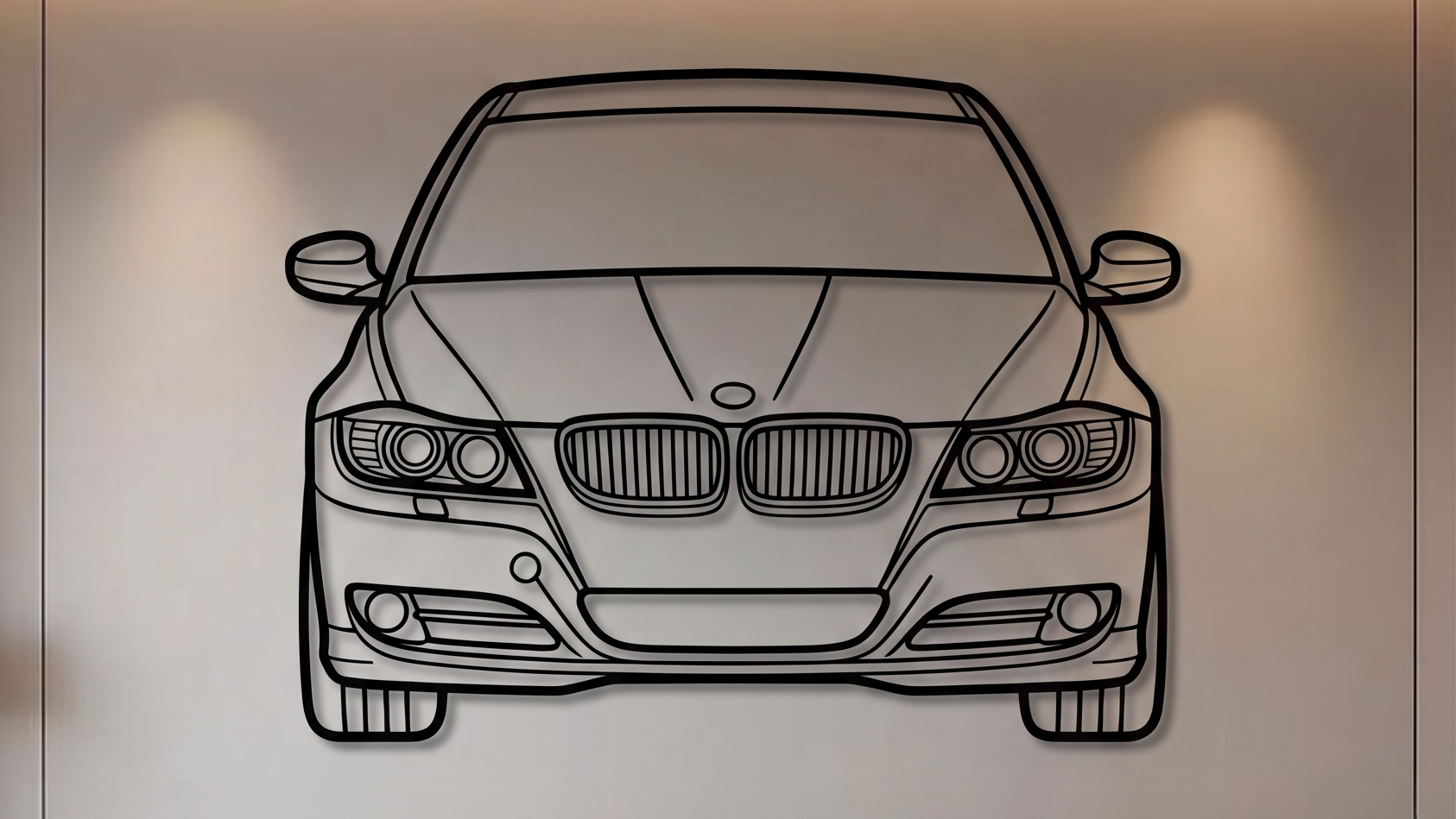 BMW 320i E90 FRONT VIEW