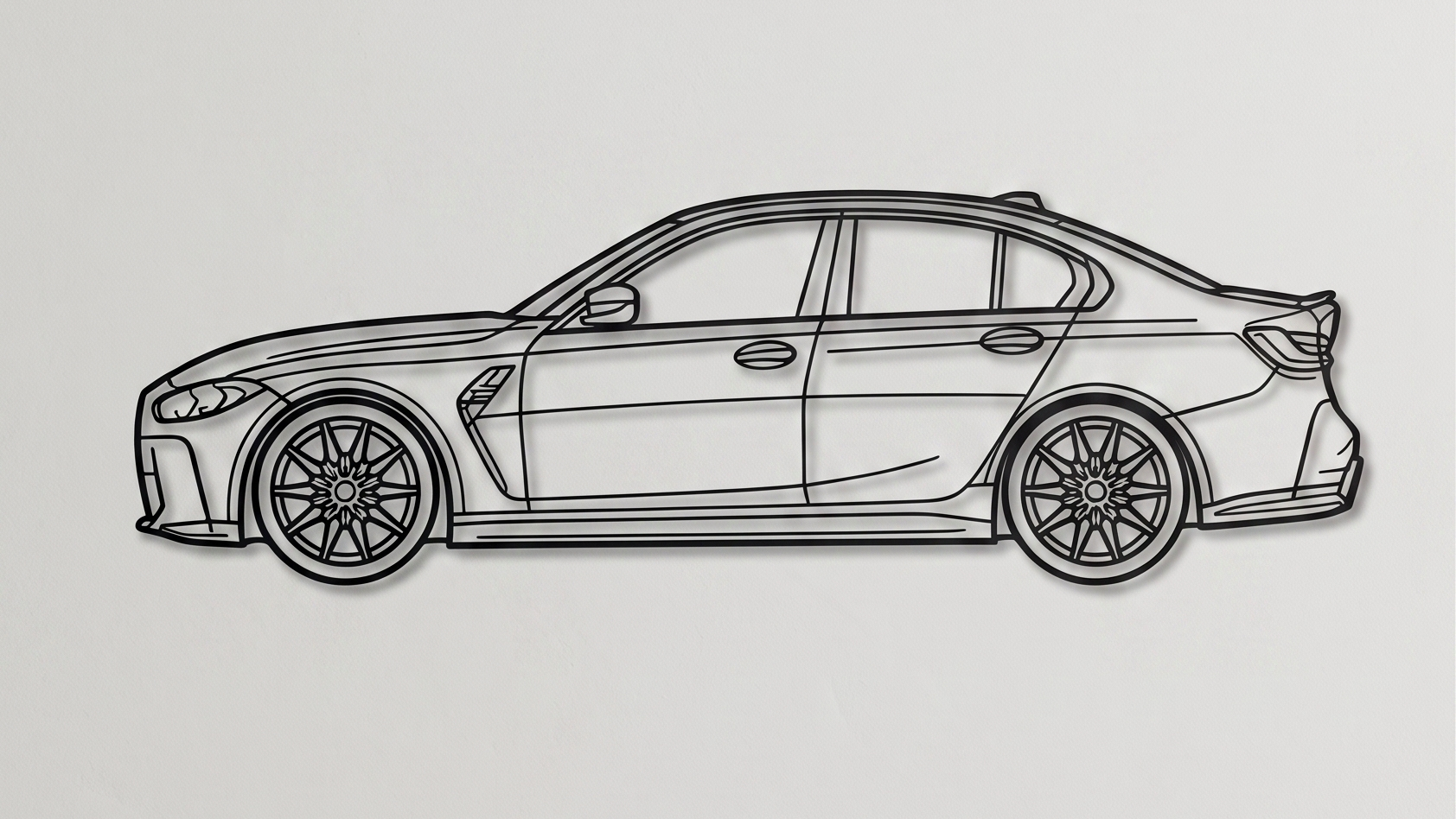 BMW M3 G80 SIDE VIEW