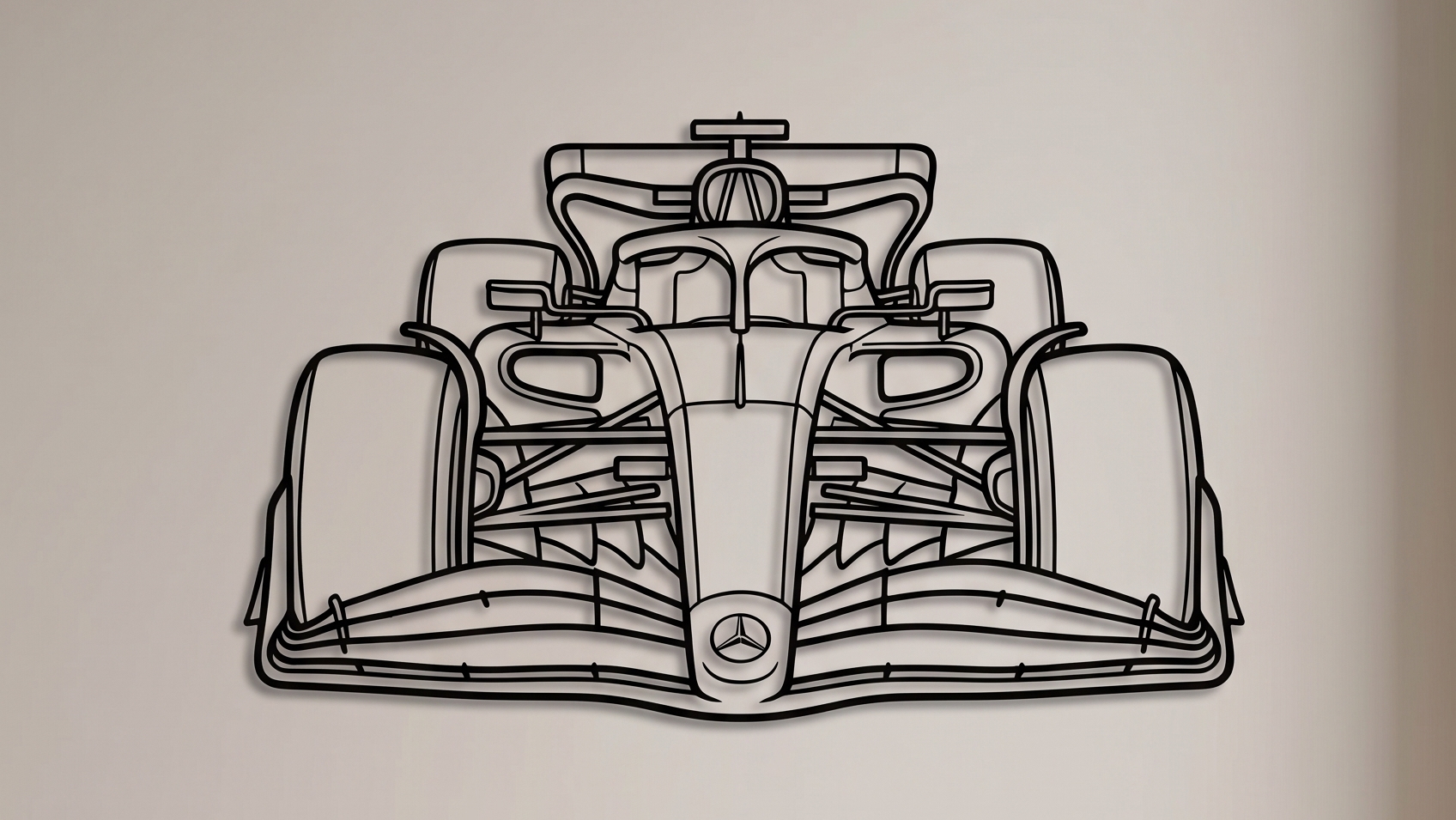 F1 Mercedes MODEL  W16 → 2025–2026  FRONT VIEW