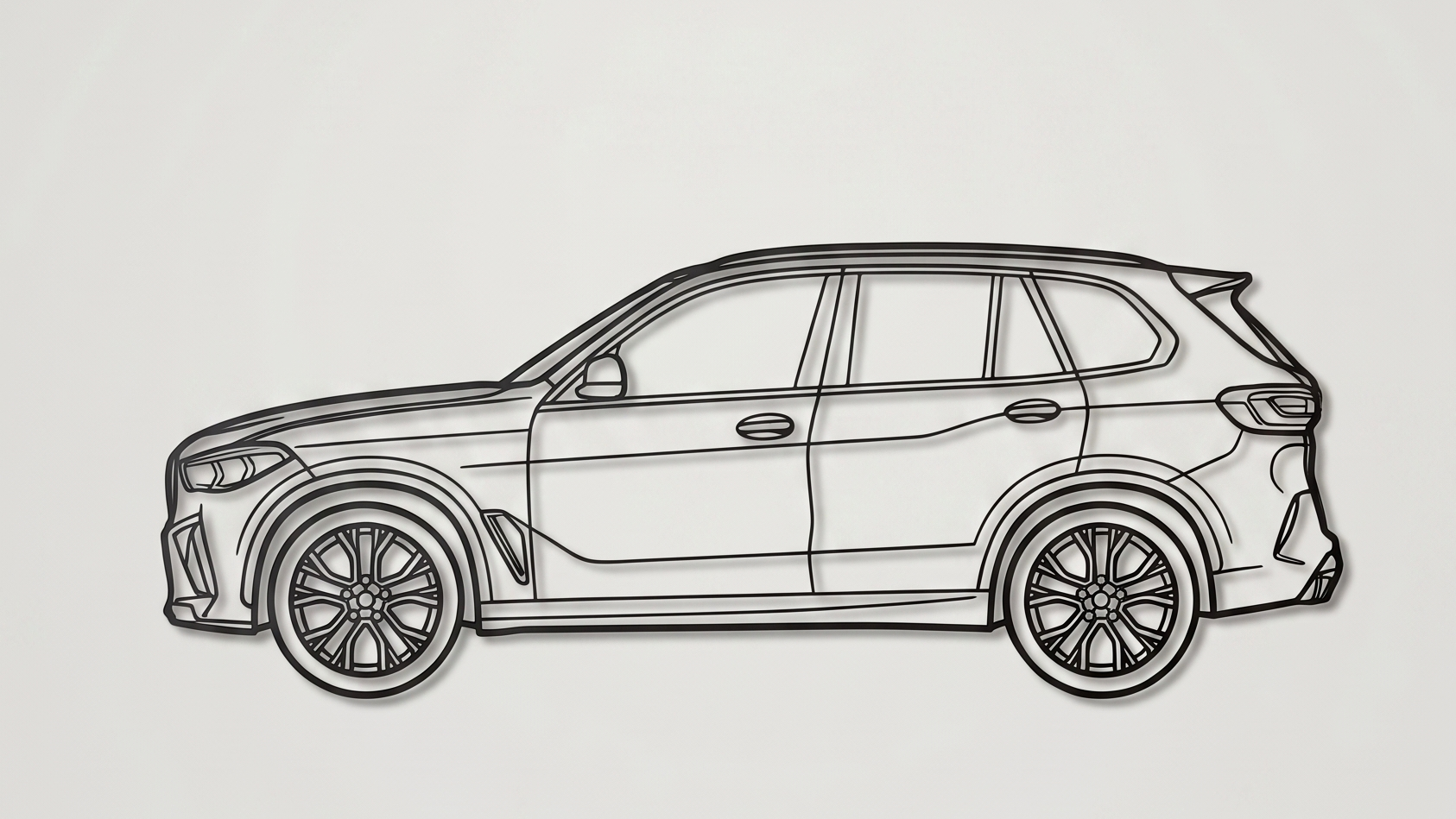 BMW X5 M F95 SIDE VIEW