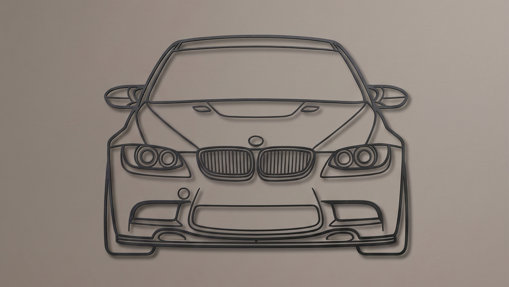 BMW M3 E92 FRONT VIEW