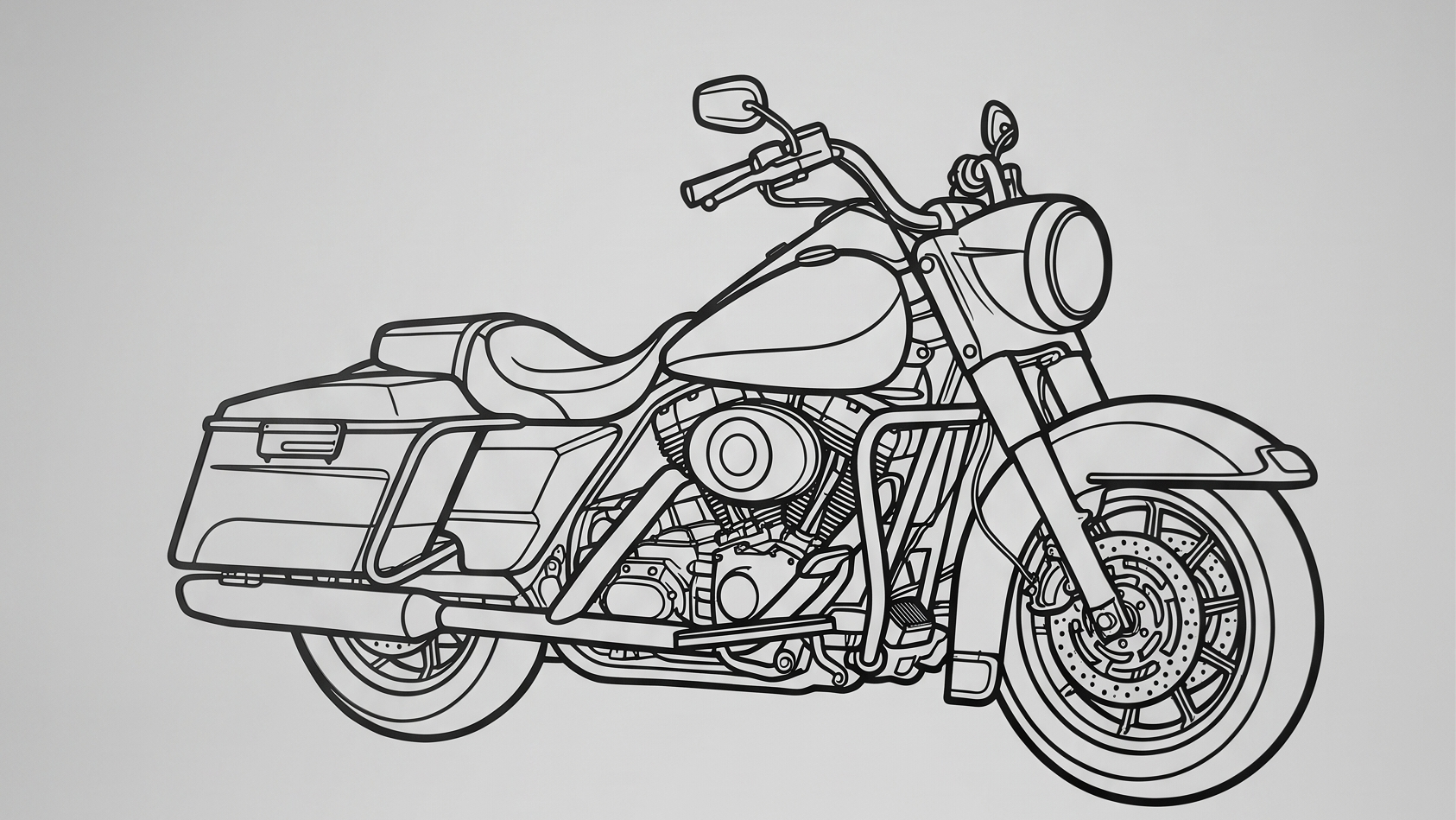 Road King — 1994–1998  3/4 VIEW