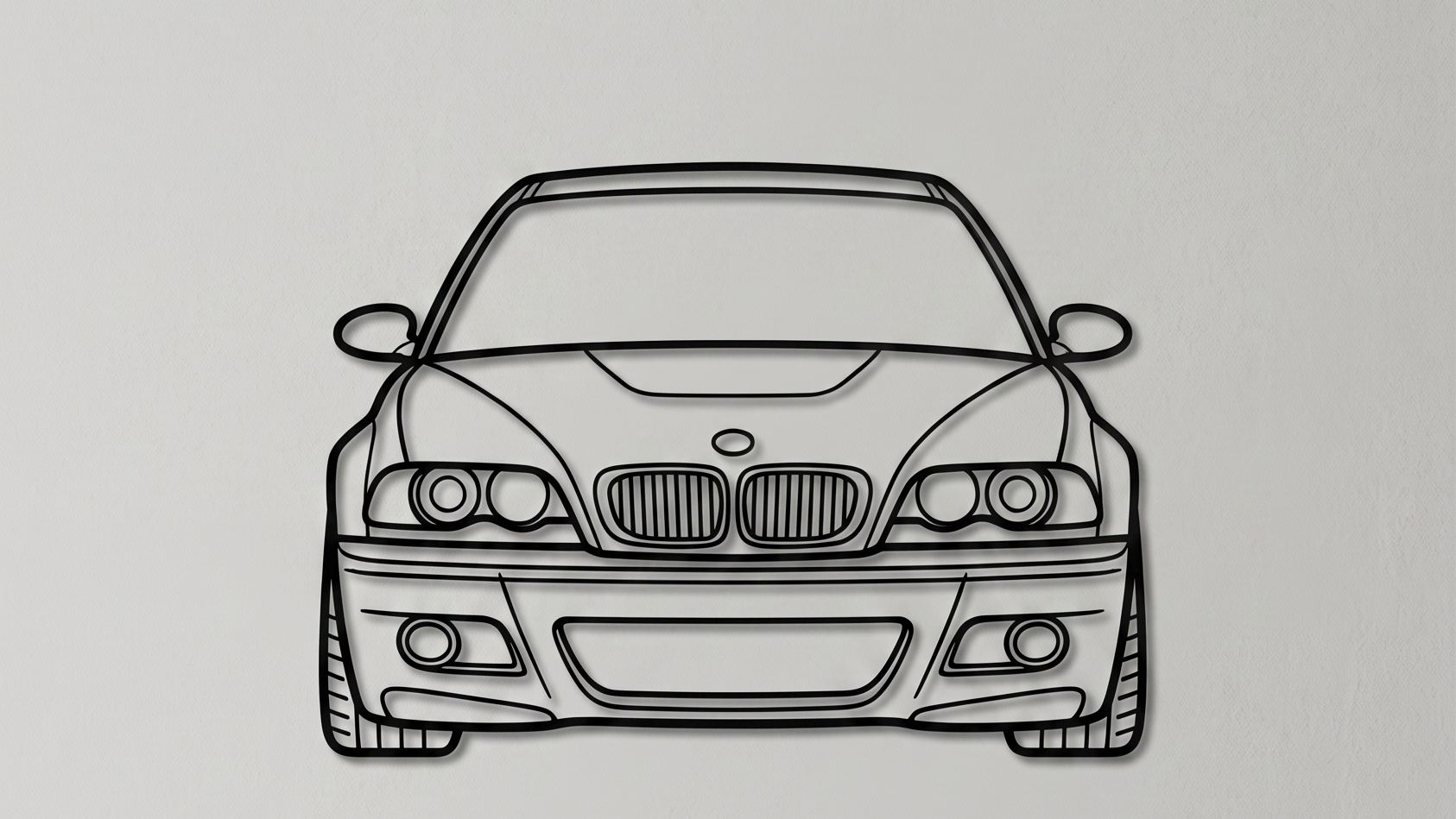BMW 3 Series E46 FRONT VIEW