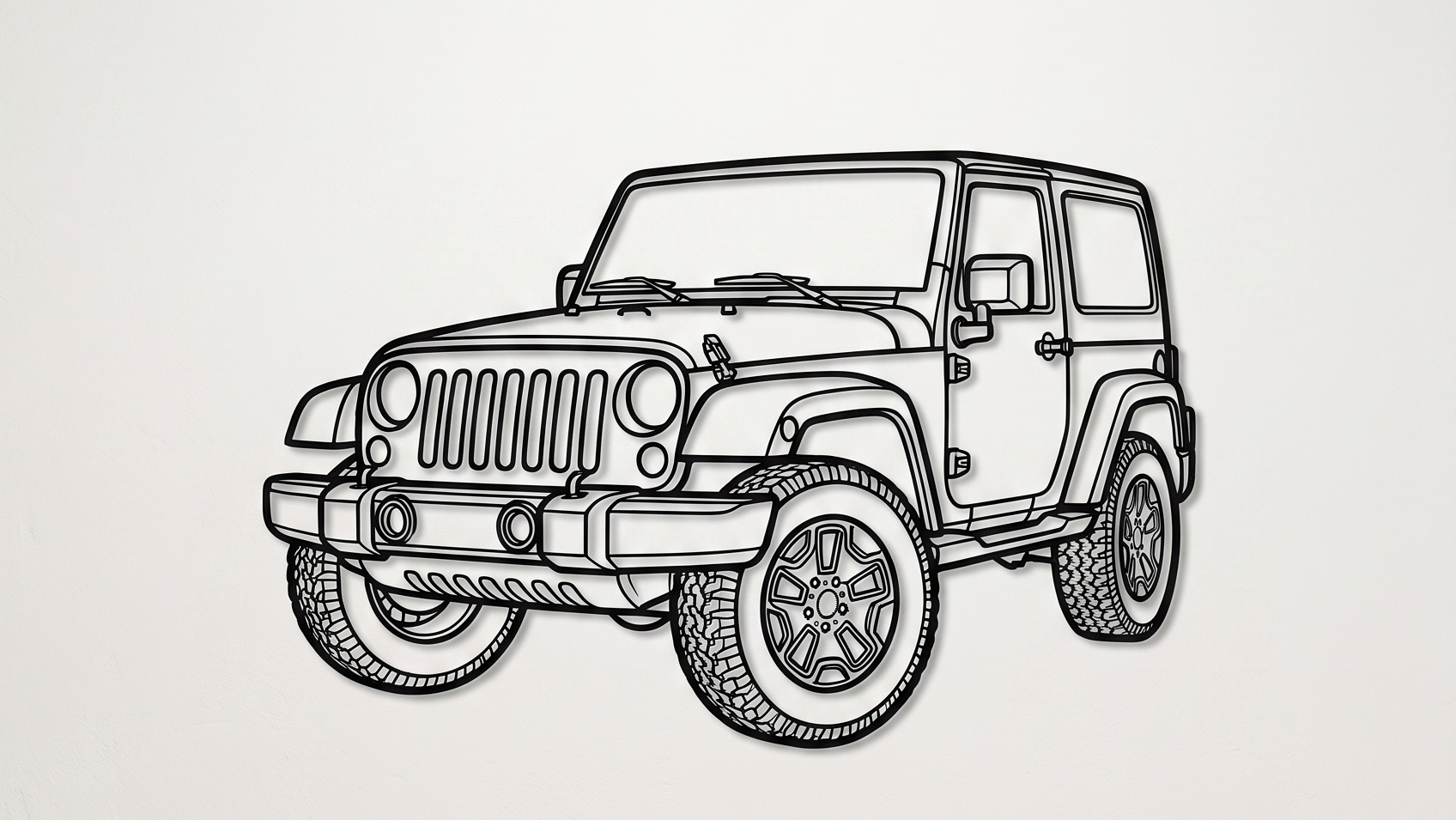 Jeep Wrangler JK 3/4 VIEW