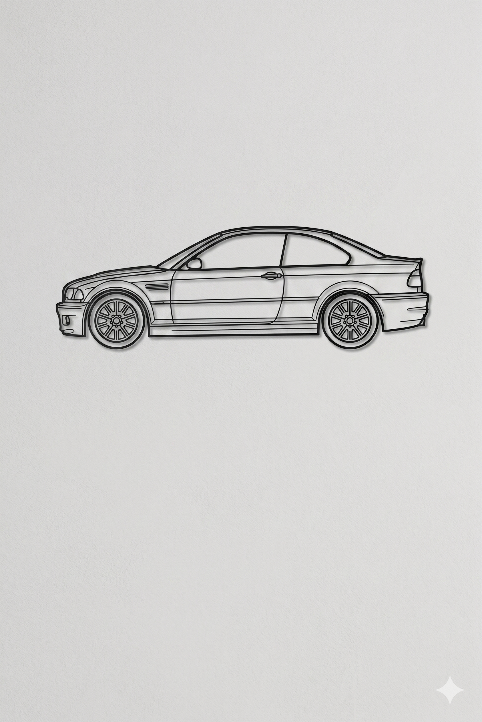 BMW 3 Series E46 SIDE VIEW