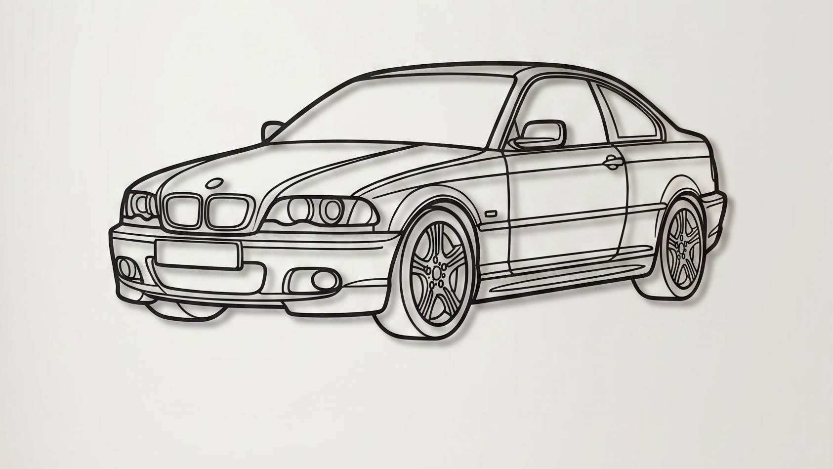 BMW 320i E46 3/4 VIEW