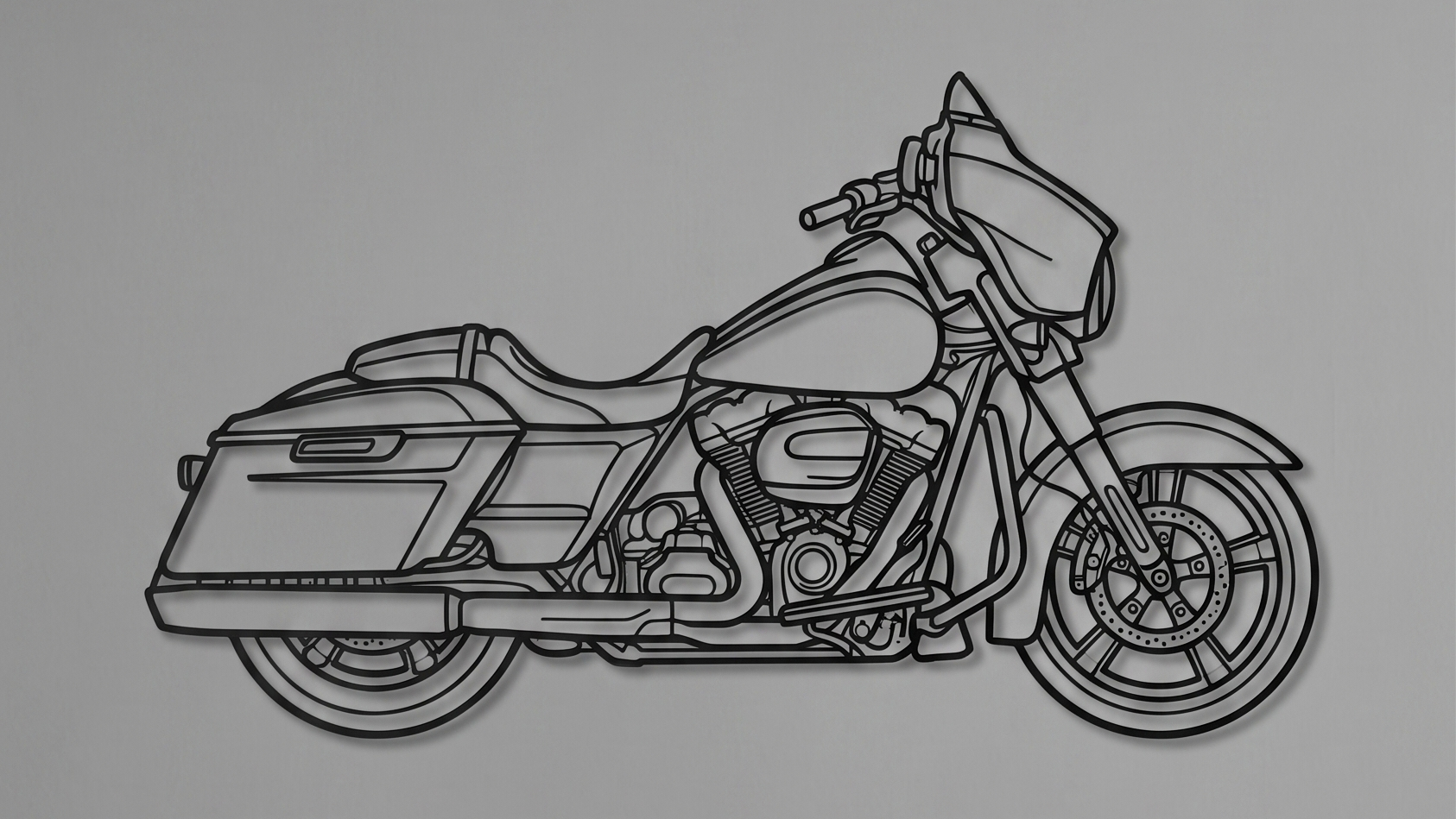 Street Glide —  2014–2023   SIDE VIEW