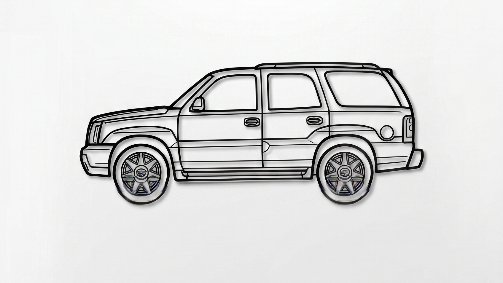 Cadillac Escalade GMT800 SIDE VIEW