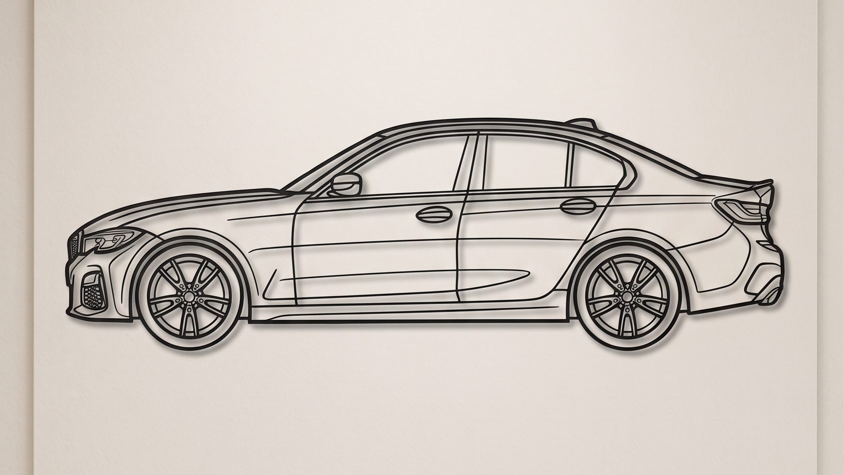BMW M340i G20 SIDE VIEW