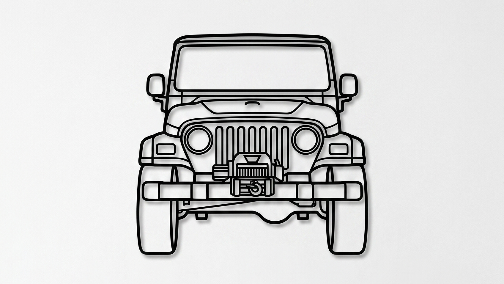 Jeep Wrangler TJ FRONT VIEW