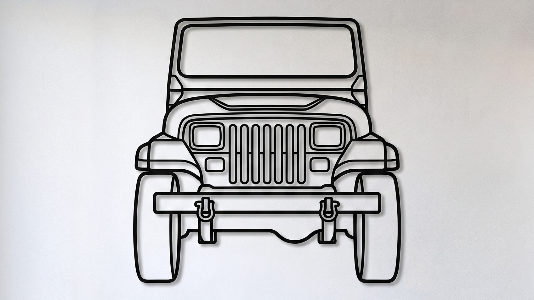 Jeep Wrangler YJ FRONT VIEW