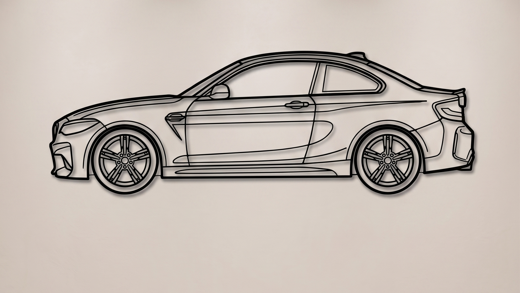 BMW M2 F87 SIDE VIEW