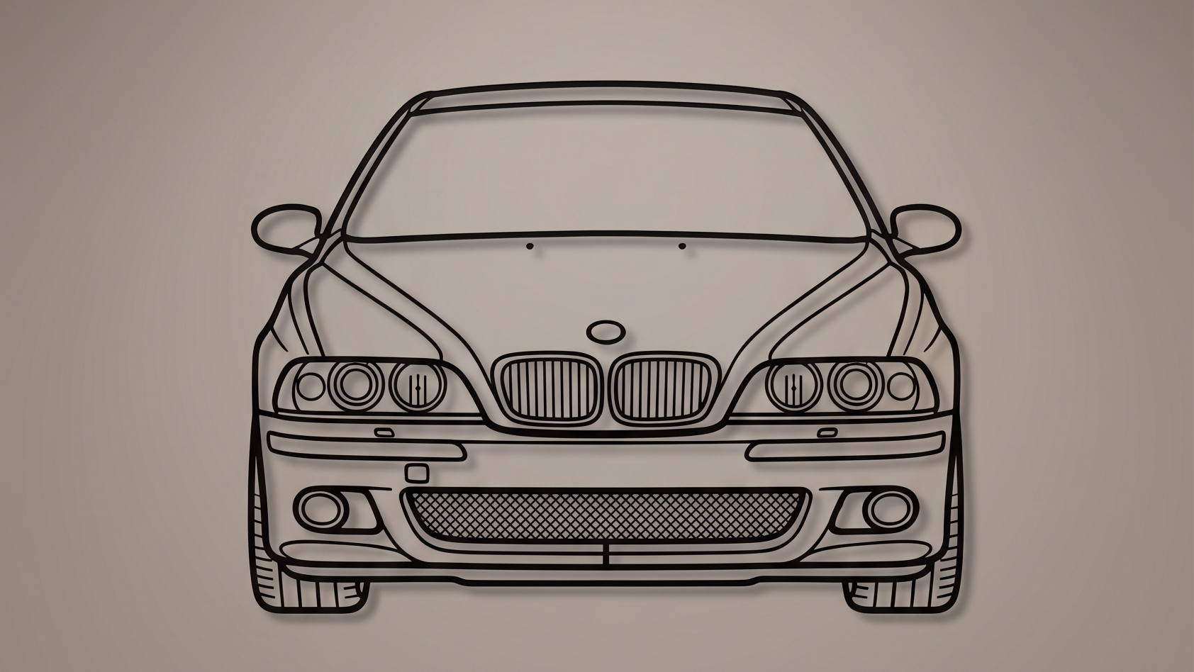 BMW M5 E39 FRONT VIEW