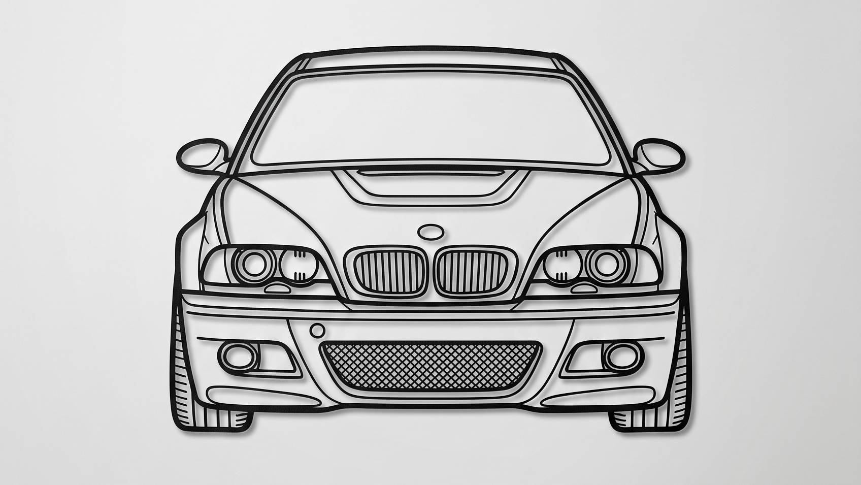 BMW M3 E46 FRONT VIEW