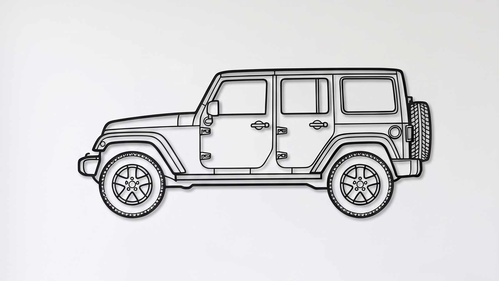 Jeep Wrangler JK SIDE VIEW