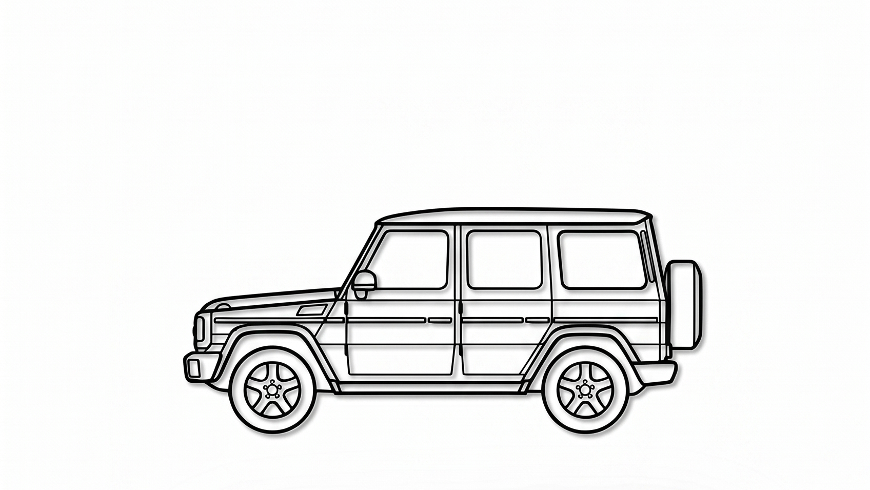 Mercedes-Benz G-Class W463 SIDE VIEW