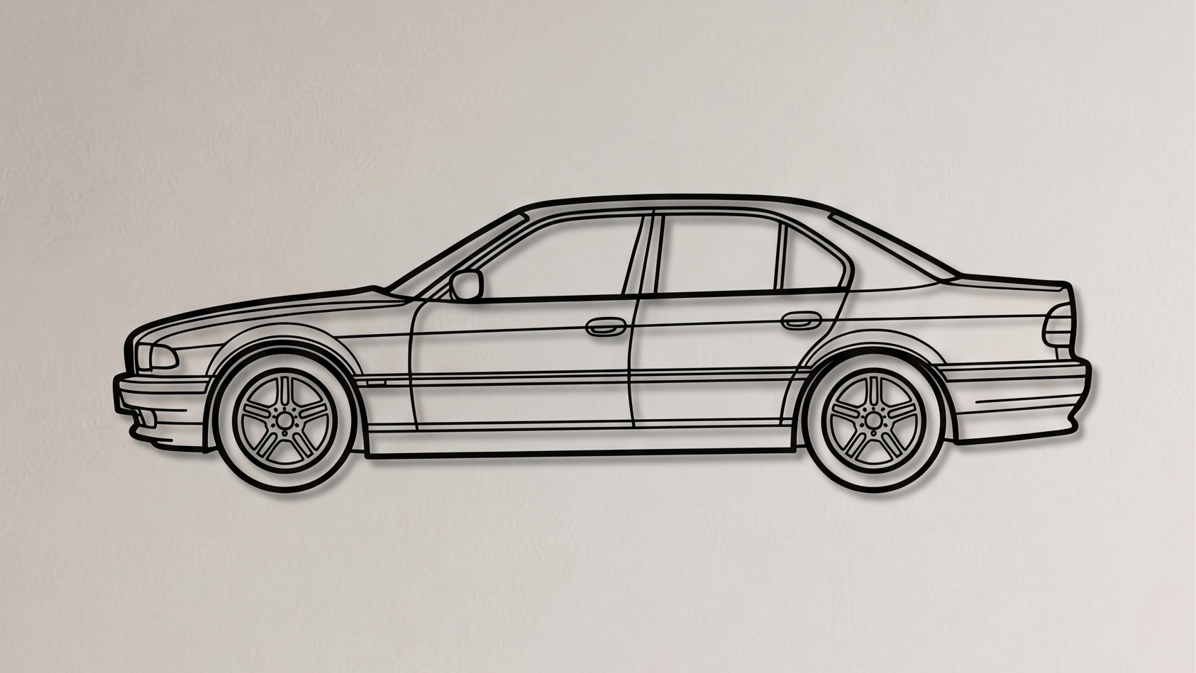 BMW 7 Series E38 SIDE VIEW