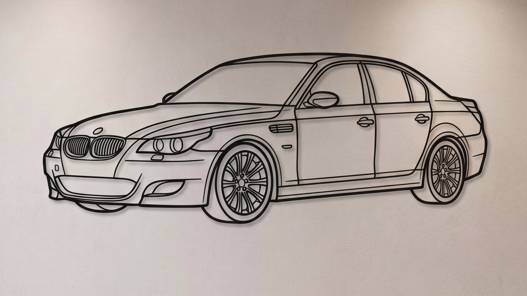 BMW 5 Series E60 3/4 VIEW