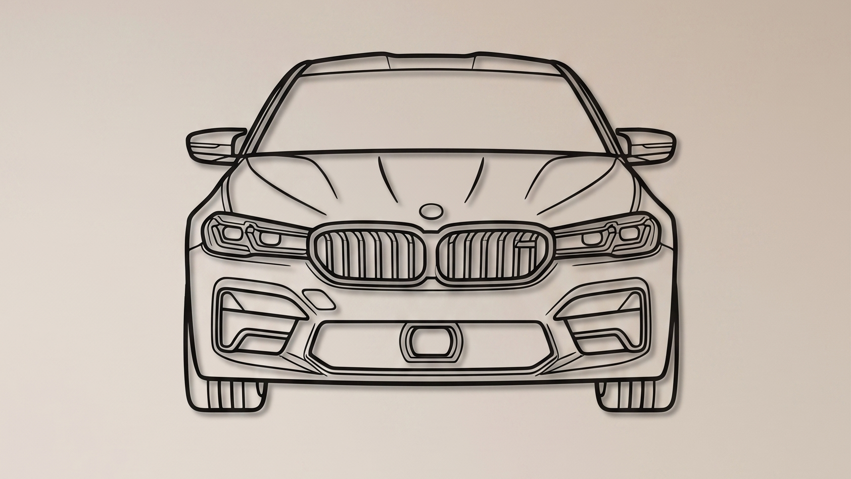 BMW M5 G90 FRONT VIEW