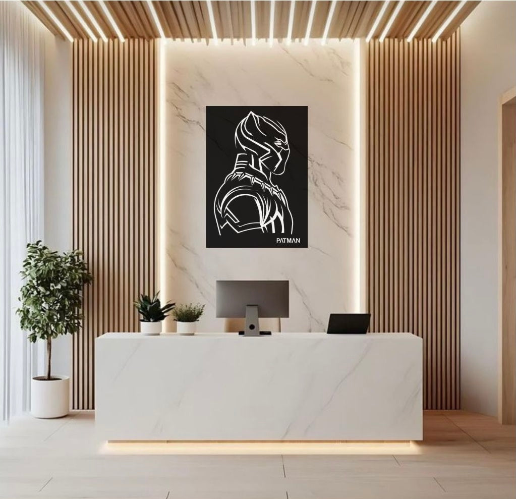 BLACK PANTHER WALL ART