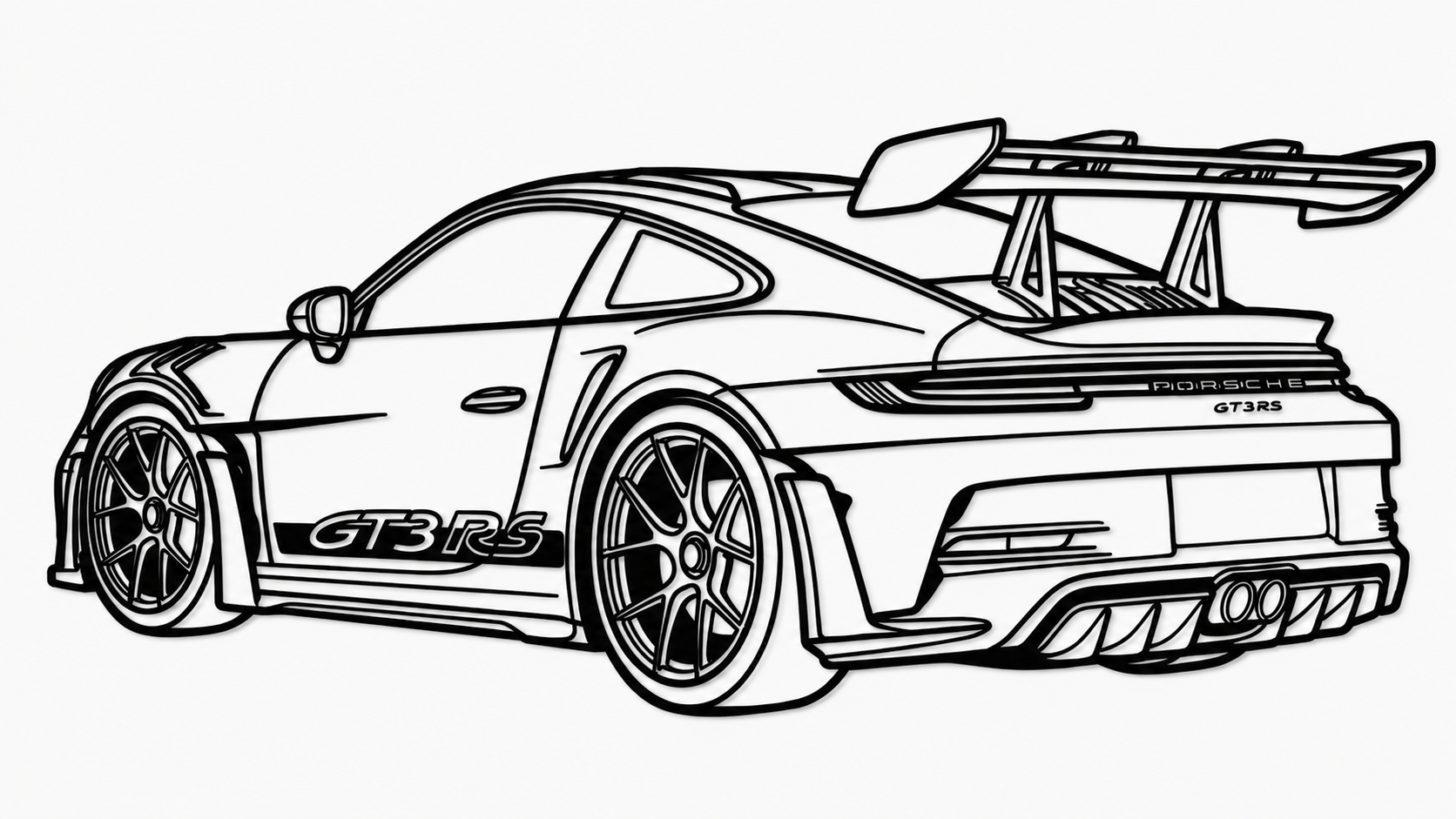 PORSCHE GT3RS 3/4 view