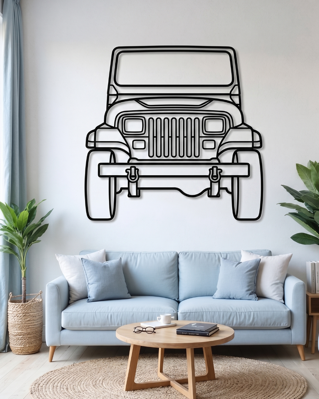 Jeep Wrangler YJ FRONT VIEW