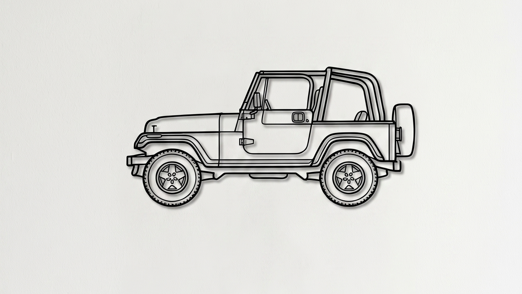 Jeep Wrangler YJ SIDE VIEW