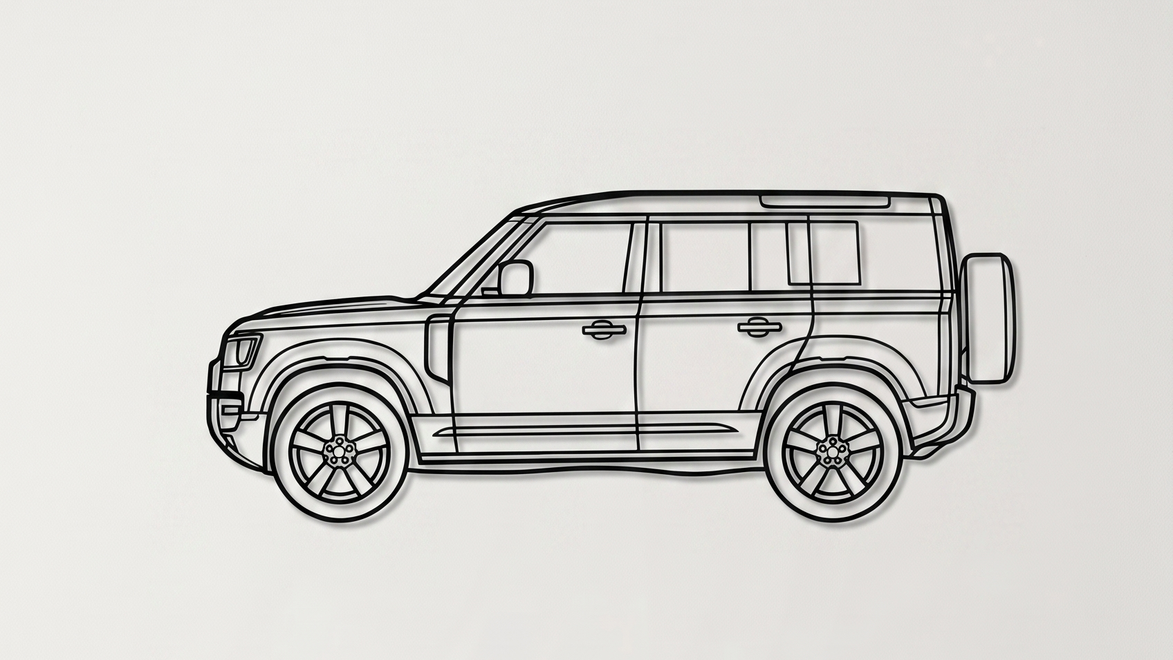 Land Rover Defender L663 SIDE VIEW