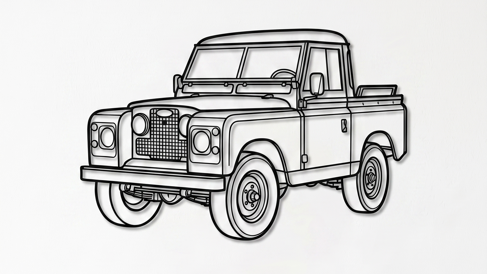 Land Rover Series II 3/4 VIEW
